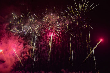 Fototapeta na wymiar fireworks