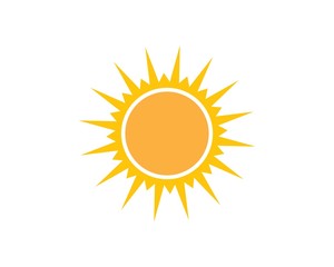 sun ilustration logo vector icon