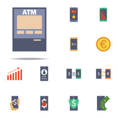 ATM colored icon. Banking icons universal set for web and mobile