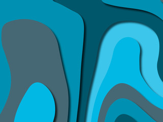 3D abstract background with paper cut shapes.Abstract paper carve template background,for book cover.Paper cut background. Abstract realistic paper decoration for design