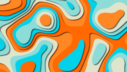 Naklejka premium Abstract paper carve template background,for book cover.