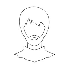 Vector illustration of avatar and dummy sign. Collection of avatar and image stock symbol for web.