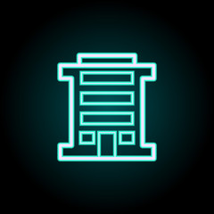 House icon. Elements of Buildings in neon style icons. Simple icon for websites, web design, mobile app, info graphics