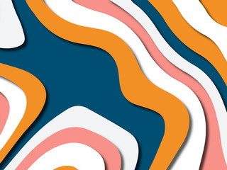 3D abstract background with paper cut shapes.Abstract paper carve template background,for book cover.Paper cut background. Abstract realistic paper decoration for design