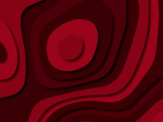 3D abstract background with paper cut shapes.Abstract paper carve template background,for book cover.Paper cut background. Abstract realistic paper decoration for design