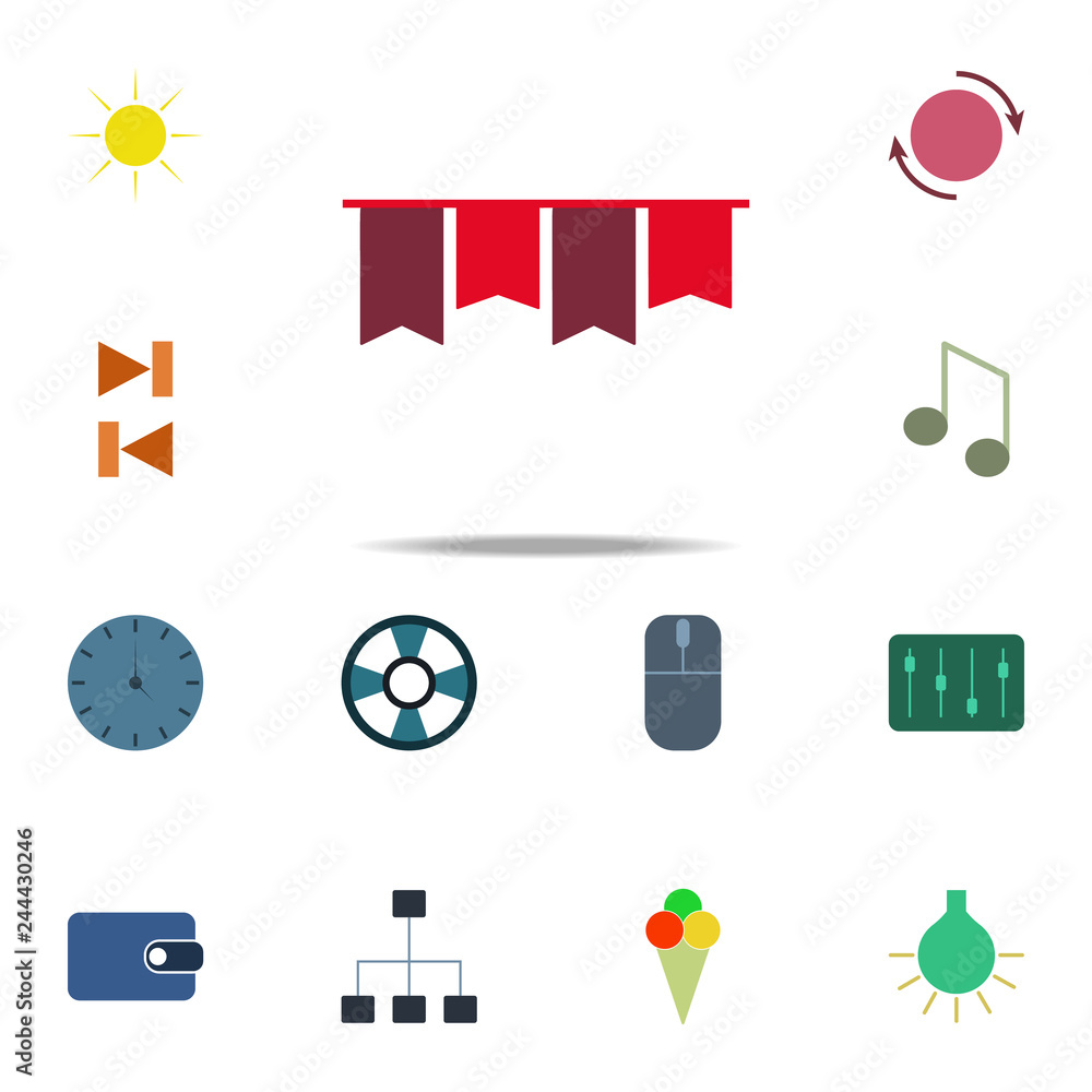 Poster garlands icon. color web icons universal set for web and mobile