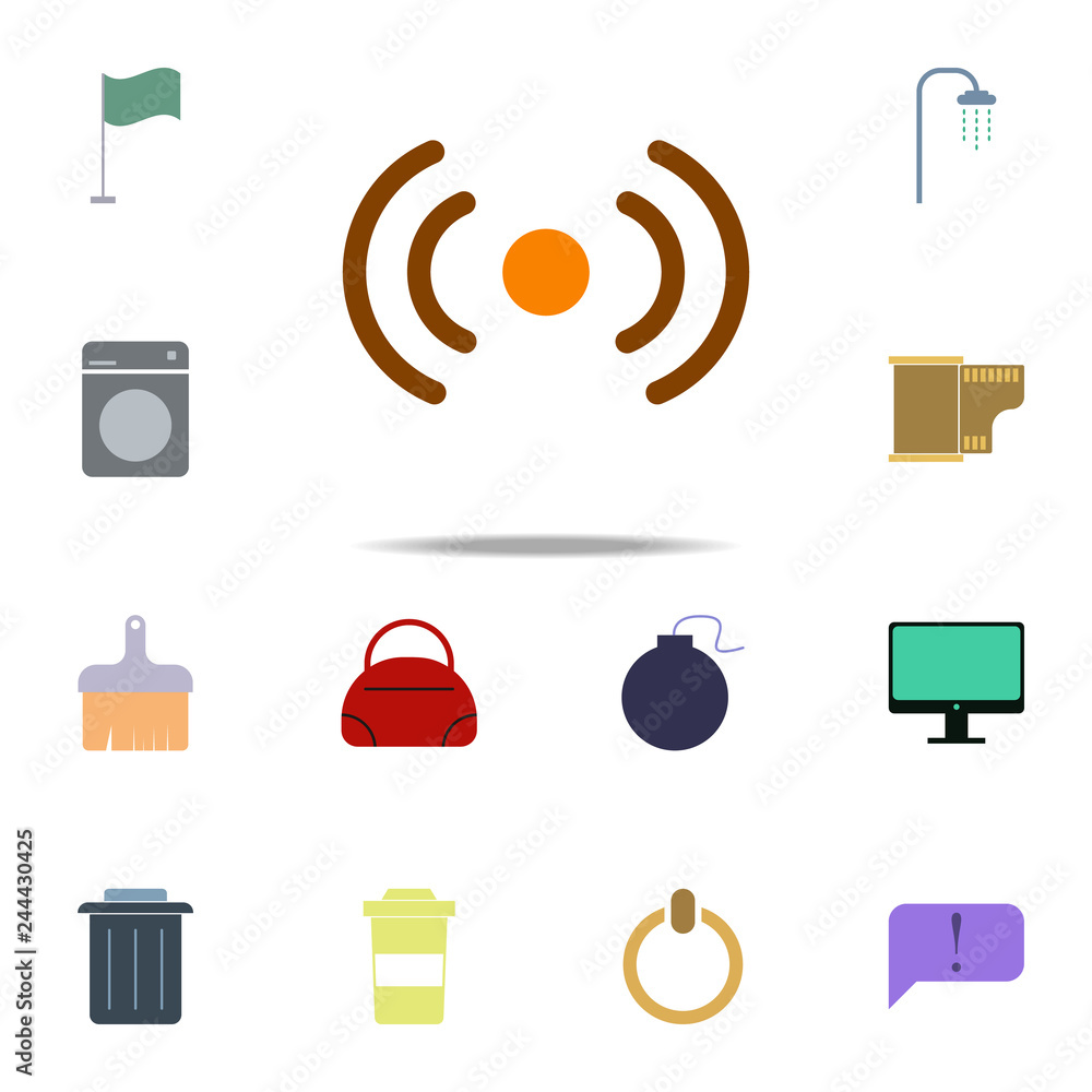 Poster signal sign icon. color web icons universal set for web and mobile