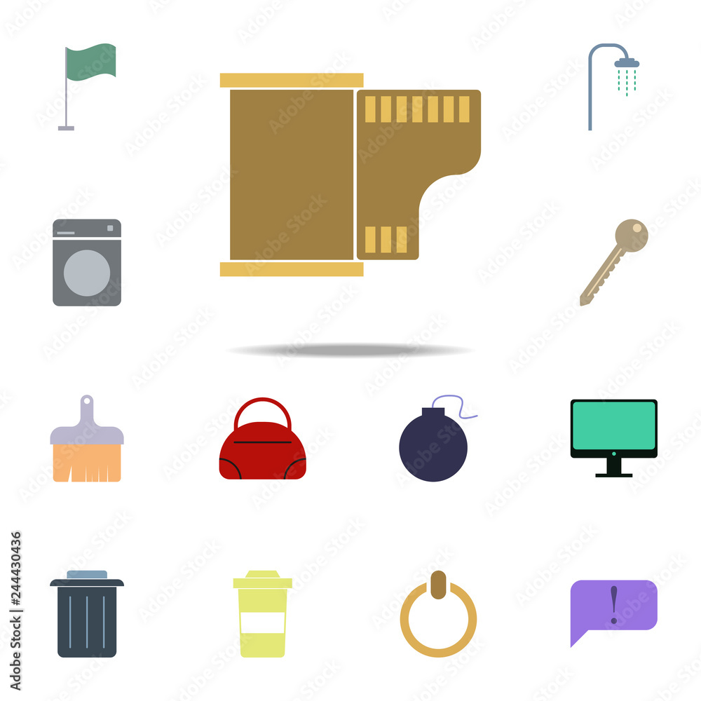 Poster camera roll icon. color web icons universal set for web and mobile