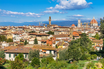 Fototapeta na wymiar Palazzo Vecchio Duomo Cityscape Florence Tuscany Italy.