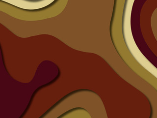 3D abstract background with paper cut shapes.Abstract paper carve template background,for book cover.Paper cut background. Abstract realistic paper decoration for design