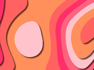 3D abstract background with paper cut shapes.Abstract paper carve template background,for book cover.Paper cut background. Abstract realistic paper decoration for design