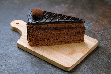 dessert chocolate truffle slice