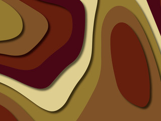 3D abstract background with paper cut shapes.Abstract paper carve template background,for book cover.Paper cut background. Abstract realistic paper decoration for design