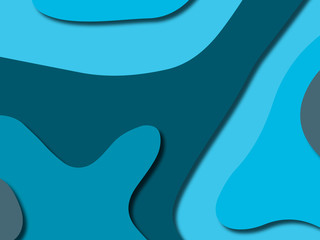 3D abstract background with paper cut shapes.Abstract paper carve template background,for book cover.Paper cut background. Abstract realistic paper decoration for design