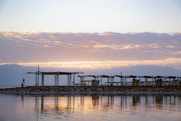 Obraz premium pier at sunset