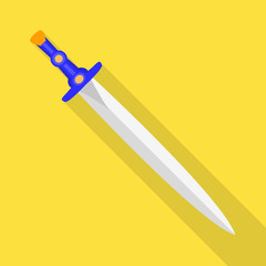 Vector design of sword  and dagger  logo. Set of sword  and weapon vector icon for stock.