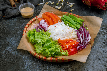 vegetable salad Vietnamese food