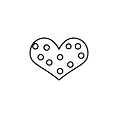 heart with circles icon. Element of Valentine's Day icon for mobile concept and web apps. Detailed heart with circles icon can be used for web and mobile
