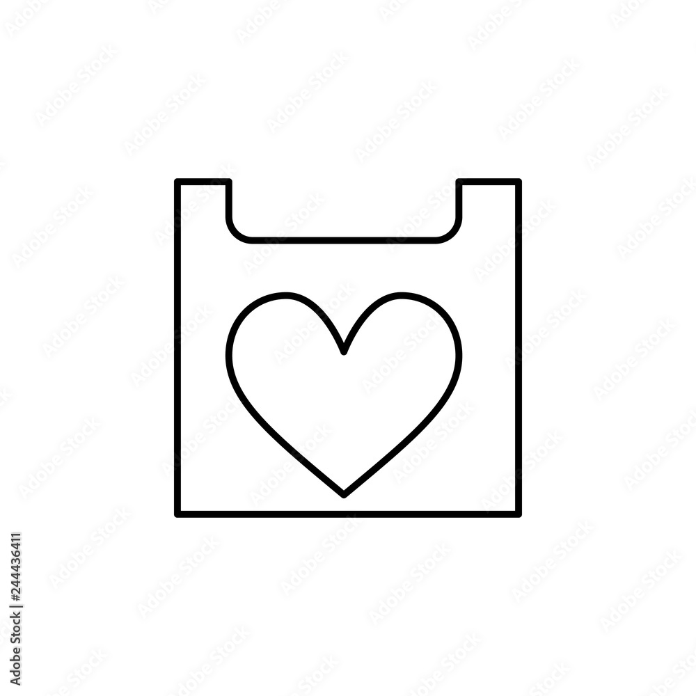 Poster floppy disk with heart icon. element of valentine's day icon for mobile concept and web apps. detail
