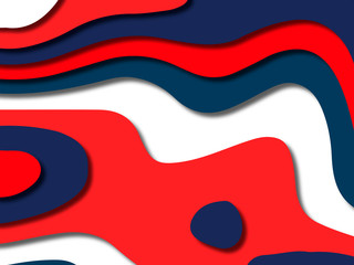 3D abstract background with paper cut shapes.Abstract paper carve template background,for book cover.Paper cut background. Abstract realistic paper decoration for design