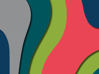 3D abstract background with paper cut shapes.Abstract paper carve template background,for book cover.Paper cut background. Abstract realistic paper decoration for design