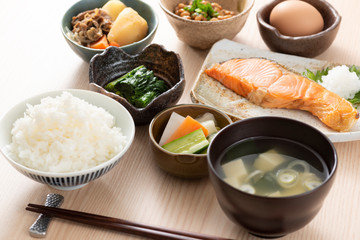 和食の朝食イメージ