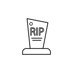 funeral, grave icon. Element of death icon for mobile concept and web apps. Detailed funeral, grave icon can be used for web and mobile