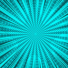 Comic page light turquoise background