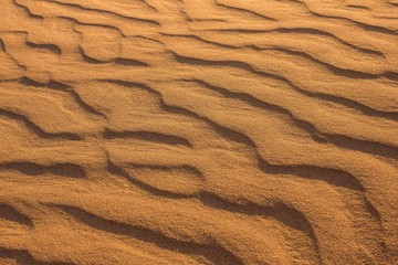 Fototapeta na wymiar Yellow sand, desert.