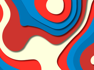 3D abstract background with paper cut shapes.Abstract paper carve template background,for book cover.Paper cut background. Abstract realistic paper decoration for design