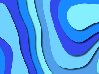 3D abstract background with paper cut shapes.Abstract paper carve template background,for book cover.Paper cut background. Abstract realistic paper decoration for design