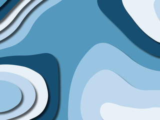 3D abstract background with paper cut shapes.Abstract paper carve template background,for book cover.Paper cut background. Abstract realistic paper decoration for design