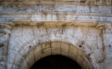 Fototapeta na wymiar Roman numerals of the colosseum