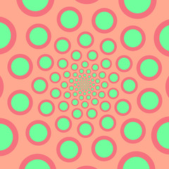 Vector spiral. Spiral. The concentric circles. The silhouette of the spiral.