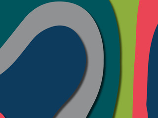 3D abstract background with paper cut shapes.Abstract paper carve template background,for book cover.Paper cut background. Abstract realistic paper decoration for design