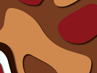 3D abstract background with paper cut shapes.Abstract paper carve template background,for book cover.Paper cut background. Abstract realistic paper decoration for design