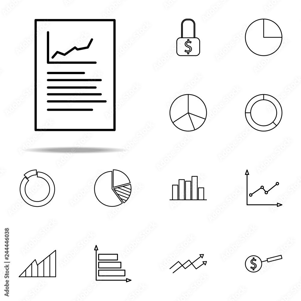 Poster finding money icon. finance and chart icons universal set for web and mobile