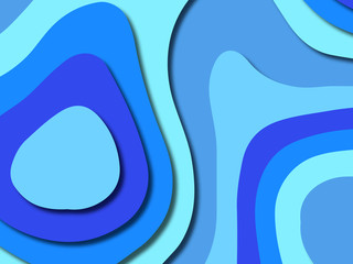 3D abstract background with paper cut shapes.Abstract paper carve template background,for book cover.Paper cut background. Abstract realistic paper decoration for design