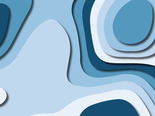 Fototapeta premium 3D abstract background with paper cut shapes.Abstract paper carve template background,for book cover.Paper cut background. Abstract realistic paper decoration for design