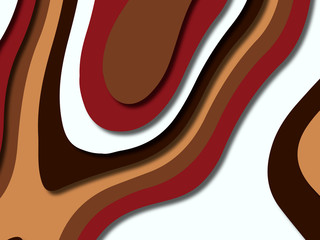 3D abstract background with paper cut shapes.Abstract paper carve template background,for book cover.Paper cut background. Abstract realistic paper decoration for design