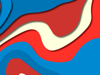 3D abstract background with paper cut shapes.Abstract paper carve template background,for book cover.Paper cut background. Abstract realistic paper decoration for design