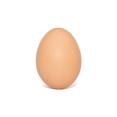 Egg on white background