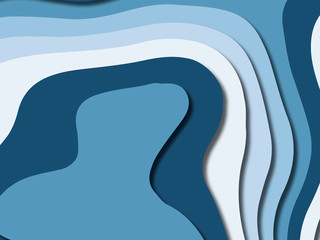 3D abstract background with paper cut shapes.Abstract paper carve template background,for book cover.Paper cut background. Abstract realistic paper decoration for design