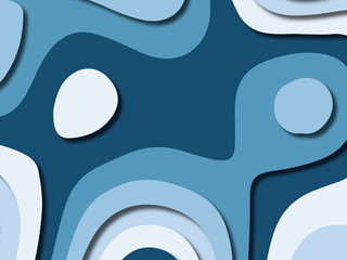 3D abstract background with paper cut shapes.Abstract paper carve template background,for book cover.Paper cut background. Abstract realistic paper decoration for design