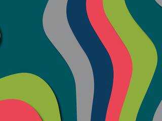 3D abstract background with paper cut shapes.Abstract paper carve template background,for book cover.Paper cut background. Abstract realistic paper decoration for design