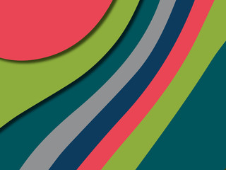 3D abstract background with paper cut shapes.Abstract paper carve template background,for book cover.Paper cut background. Abstract realistic paper decoration for design