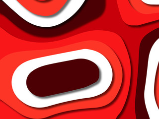 3D abstract background with paper cut shapes.Abstract paper carve template background,for book cover.Paper cut background. Abstract realistic paper decoration for design