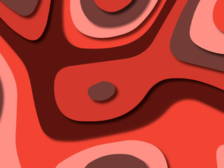 3D abstract background with paper cut shapes.Abstract paper carve template background,for book cover.Paper cut background. Abstract realistic paper decoration for design
