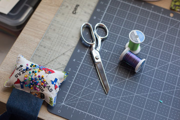 Scissors, pins, & threads