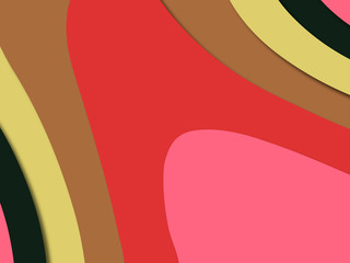 3D abstract background with paper cut shapes.Abstract paper carve template background,for book cover.Paper cut background. Abstract realistic paper decoration for design